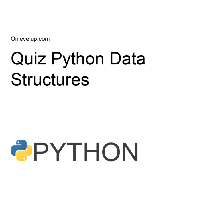 Quiz Python Data Structures