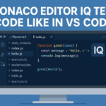 Monaco Editor IQ Test Code Like in VS Code