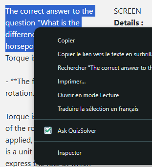 Highlighted paragraph with right-click “Ask HelpAI College”